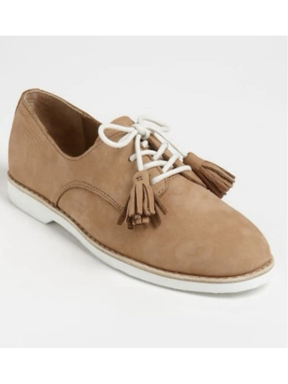 Coach Tassel suede Saddle Flat Shoe Women’s Size 8B